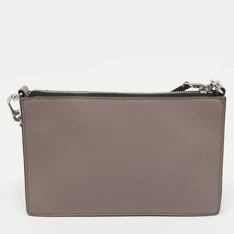 Pre Owned Karl Lagerfeld Taupe Leather K/Klassik Shoulder Bag