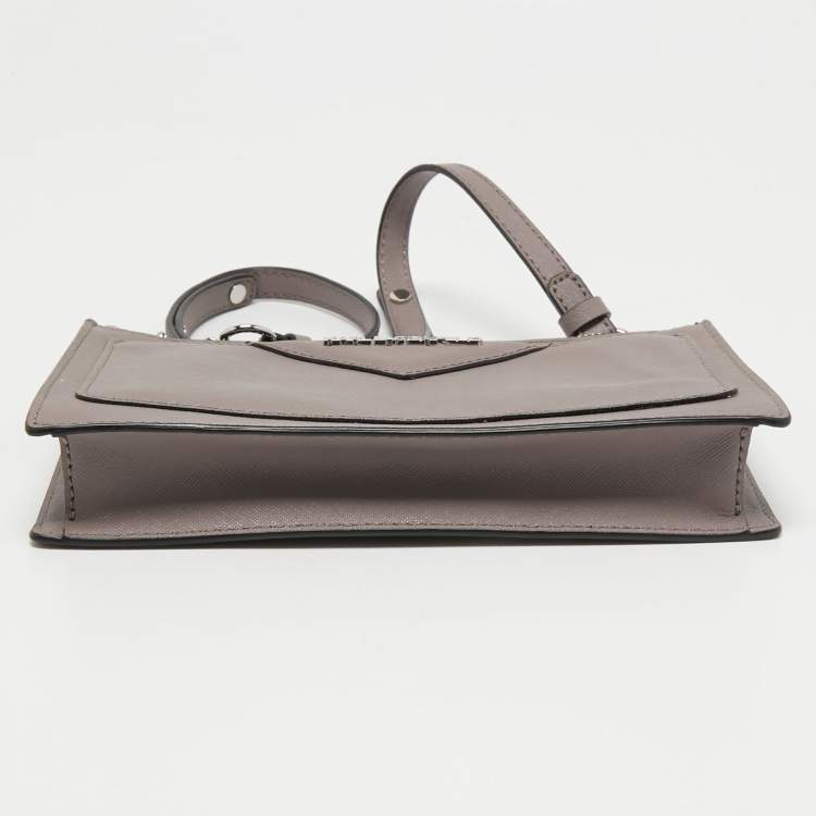 Pre Owned Karl Lagerfeld Taupe Leather K/Klassik Shoulder Bag