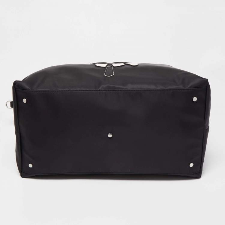 Pre Owned Karl Lagerfeld Black Nylon k/ikonik Duffel Bag