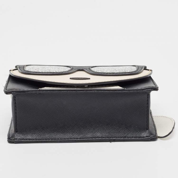 Pre Owned Karl Lagerfeld Multicolor Leather K/Kocktail Karl Crossbody Bag