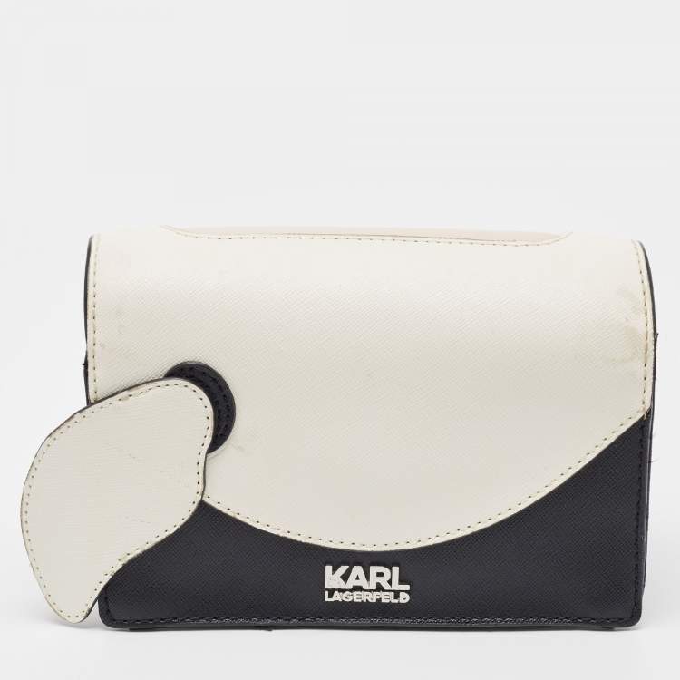 Pre Owned Karl Lagerfeld Multicolor Leather K/Kocktail Karl Crossbody Bag