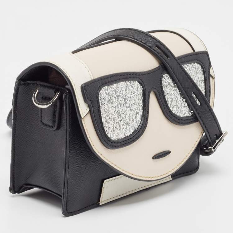Pre Owned Karl Lagerfeld Multicolor Leather K/Kocktail Karl Crossbody Bag