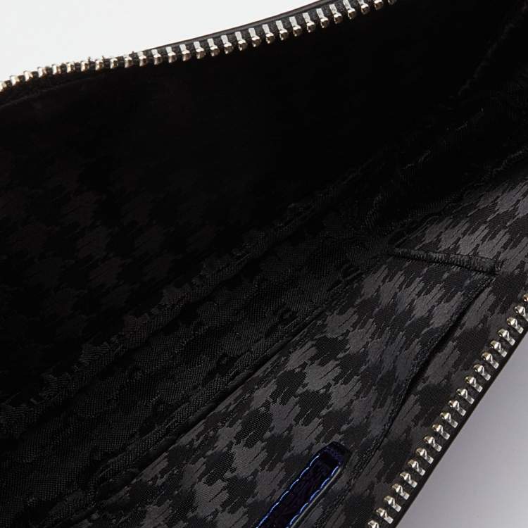 Pre Owned Karl Lagerfeld Indigo PVC K/ikonik Zip Pouch