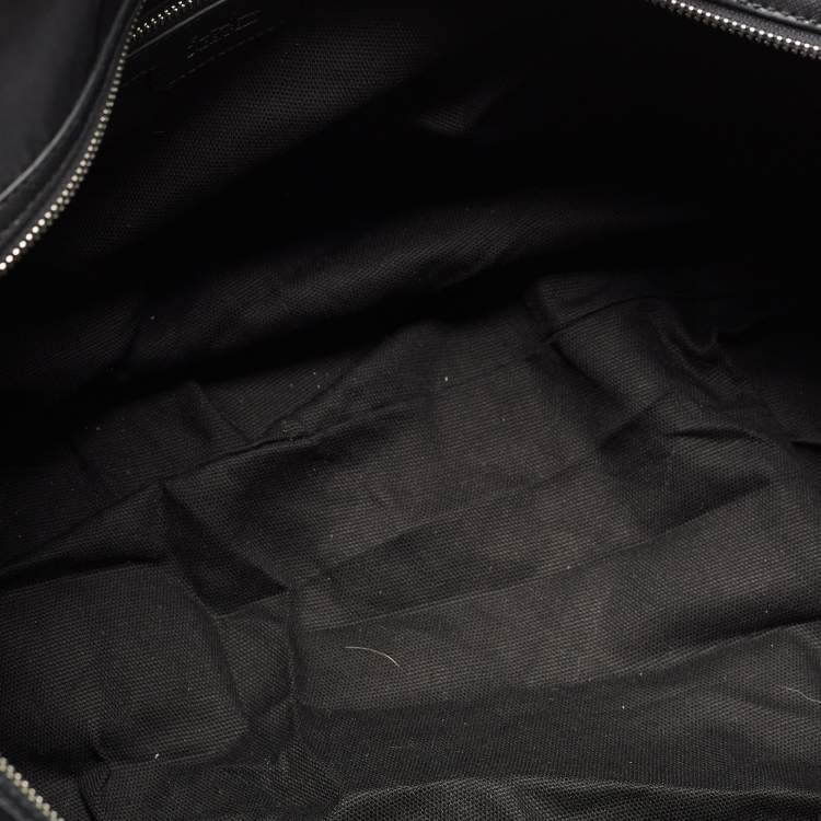 Pre Owned Karl Lagerfeld Black Nylon k/ikonik Duffel Bag