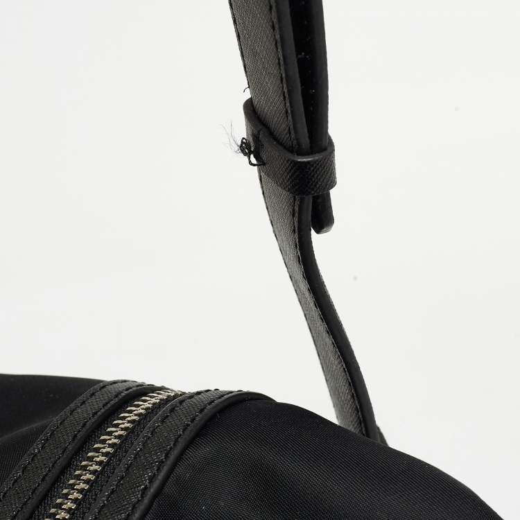 Pre Owned Karl Lagerfeld Black Nylon k/ikonik Duffel Bag