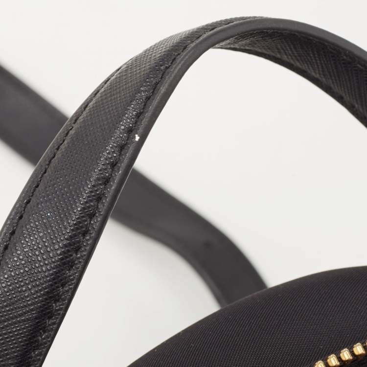 Pre Owned Karl Lagerfeld Black Nylon and Leather Amour Backpack
