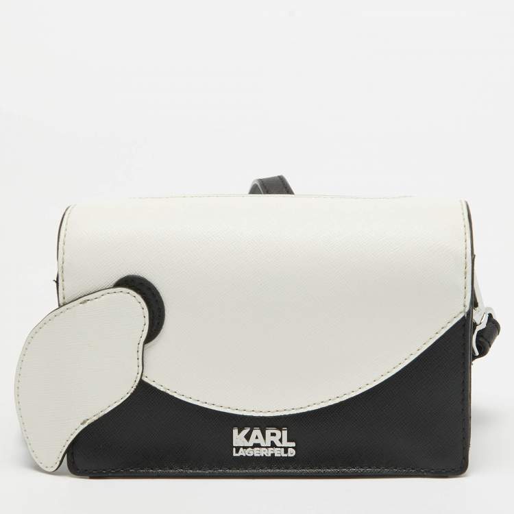 Pre Owned Karl Lagerfeld Multicolor Leather K/Kocktail Karl Crossbody Bag