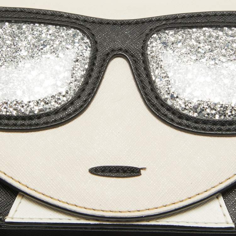 Pre Owned Karl Lagerfeld Multicolor Leather K/Kocktail Karl Crossbody Bag