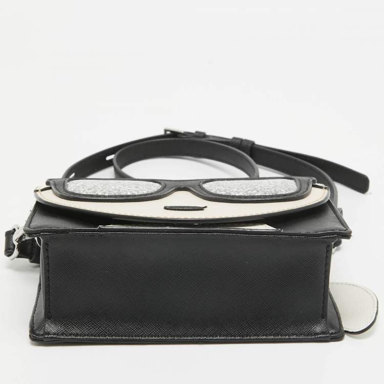 Pre Owned Karl Lagerfeld Multicolor Leather K/Kocktail Karl Crossbody Bag