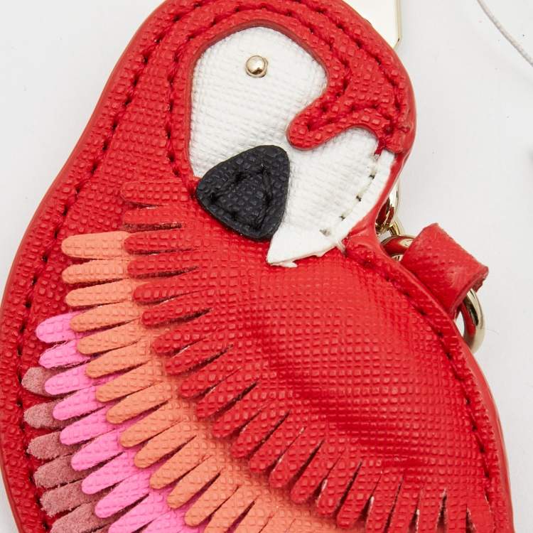 Pre Owned Kate Spade Multicolor Leather Parrot Key Chain