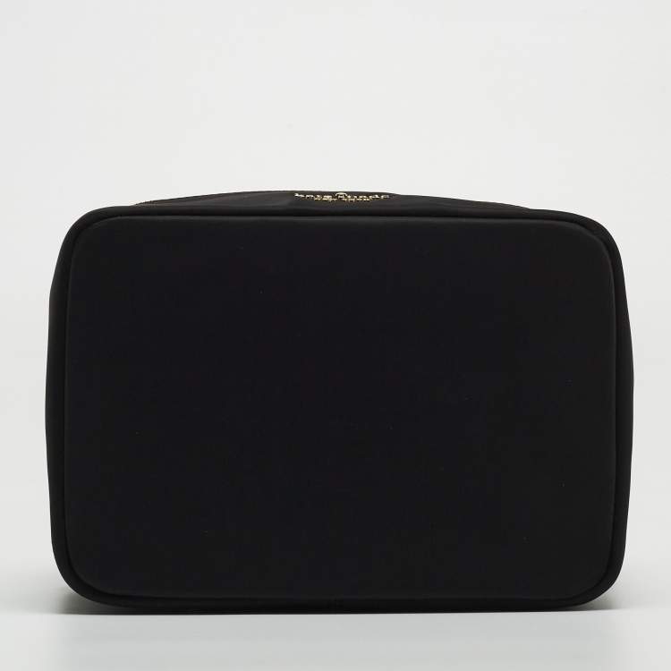 Pre Owned Kate Spade Black Nylon Chelsea Cosmetic Case