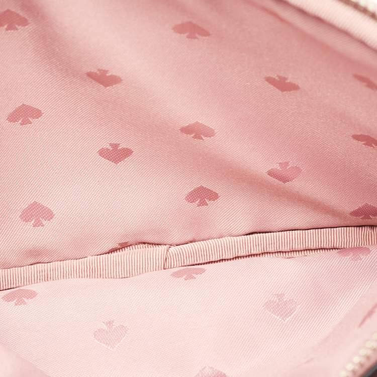 Pre Owned Kate Spade Old Rose Leather Briar Lane Gala Floral Kendall Crossbody Bag