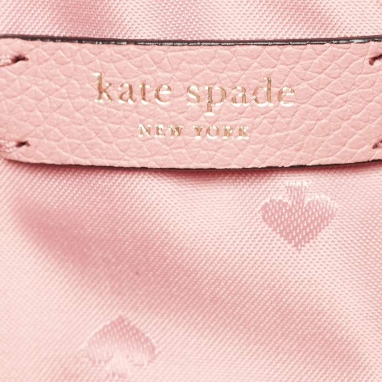 Pre Owned Kate Spade Old Rose Leather Briar Lane Gala Floral Kendall Crossbody Bag