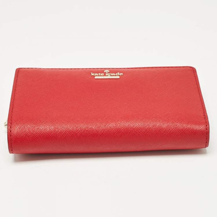 مملوكة مسبقًا Kate Spade Red Leather French Wallet