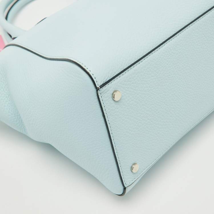 Pre Owned Kate Spade Light Blue Leather Medium Parker Satchel