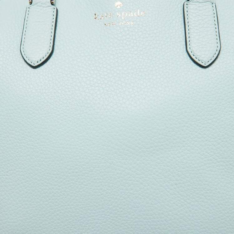 Pre Owned Kate Spade Light Blue Leather Medium Parker Satchel