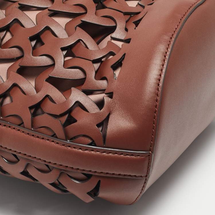 Pre Owned Kate Spade Brown Leather Medium Dorie Bucket Bag