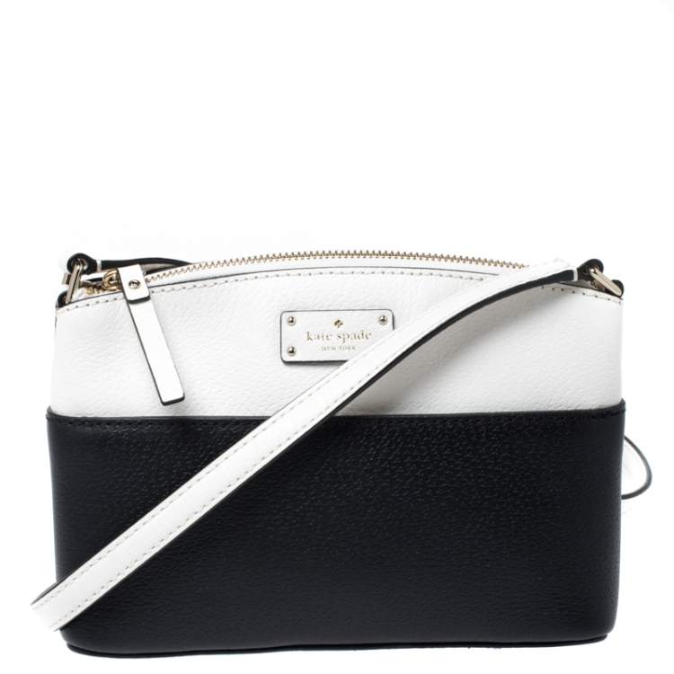Kate Spade Black/White Leather Grove Street Millie Crossbody Bag Kate Spade  | The Luxury Closet