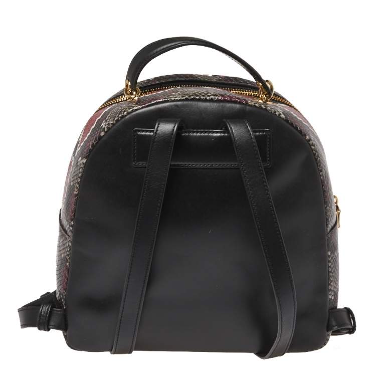 Pre Owned Kate Spade Multicolor Python Embossed Leather Reese Park Backpack