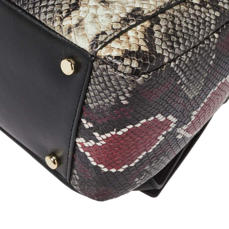 Pre Owned Kate Spade Multicolor Python Embossed Leather Reese Park Backpack