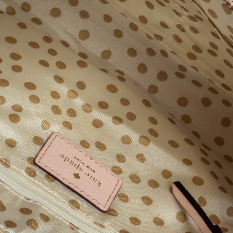 Pre Owned Kate Spade Light Pink Leather Wellesley Shoulder Bag