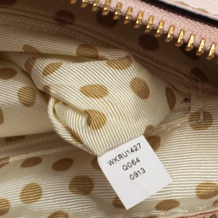 Pre Owned Kate Spade Light Pink Leather Wellesley Shoulder Bag