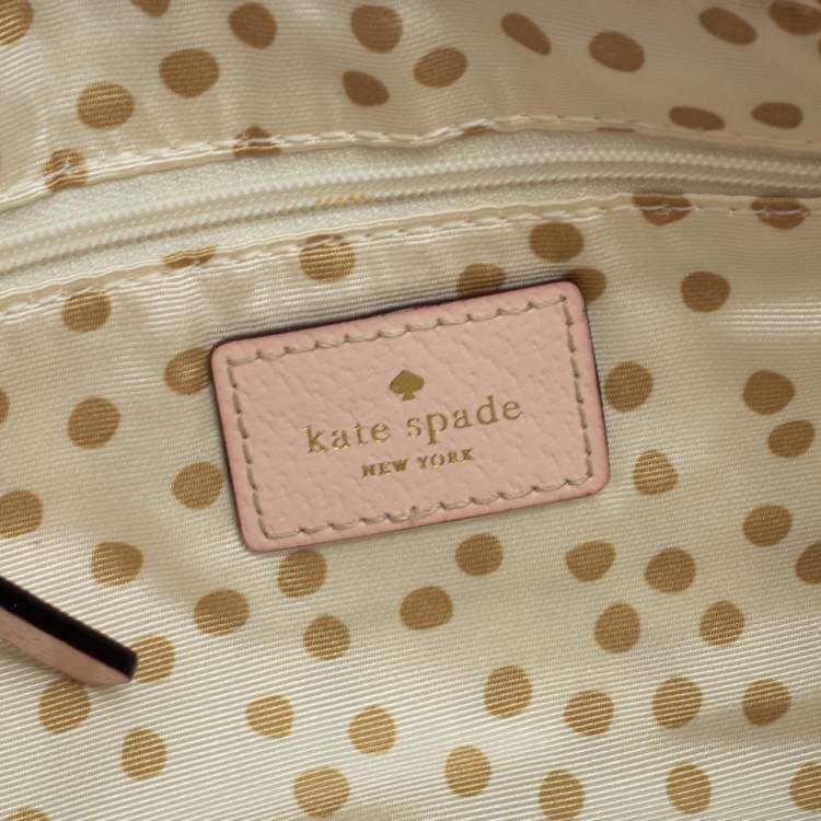 Pre Owned Kate Spade Light Pink Leather Wellesley Shoulder Bag