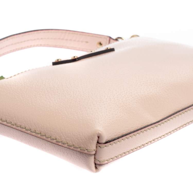 Pre Owned Kate Spade Light Pink Leather Wellesley Shoulder Bag