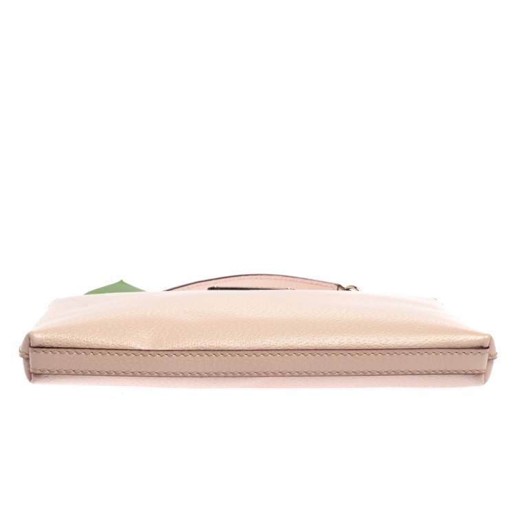 Pre Owned Kate Spade Light Pink Leather Wellesley Shoulder Bag
