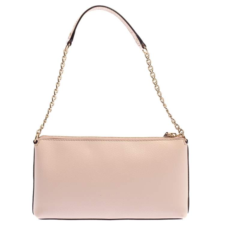 Pre Owned Kate Spade Light Pink Leather Wellesley Shoulder Bag
