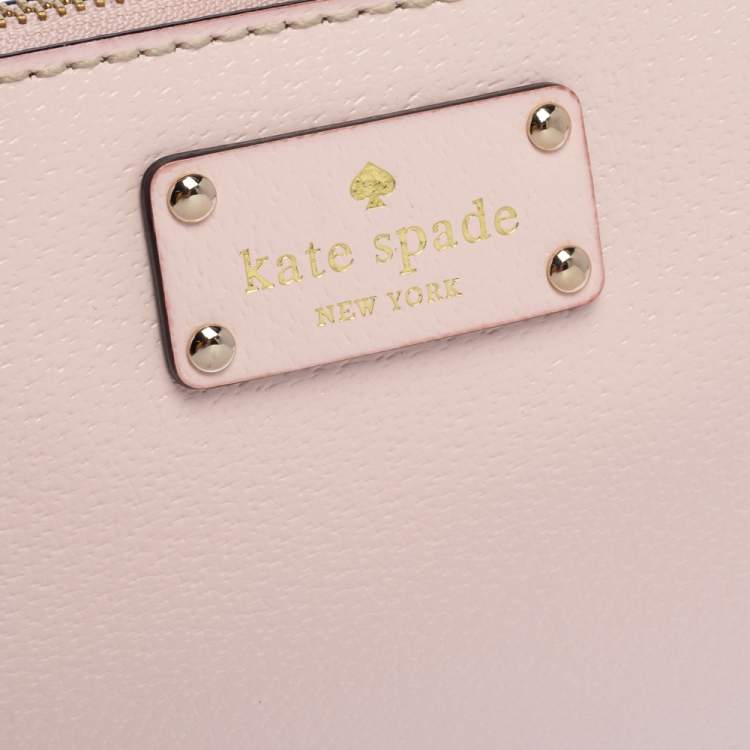 Pre Owned Kate Spade Light Pink Leather Wellesley Shoulder Bag