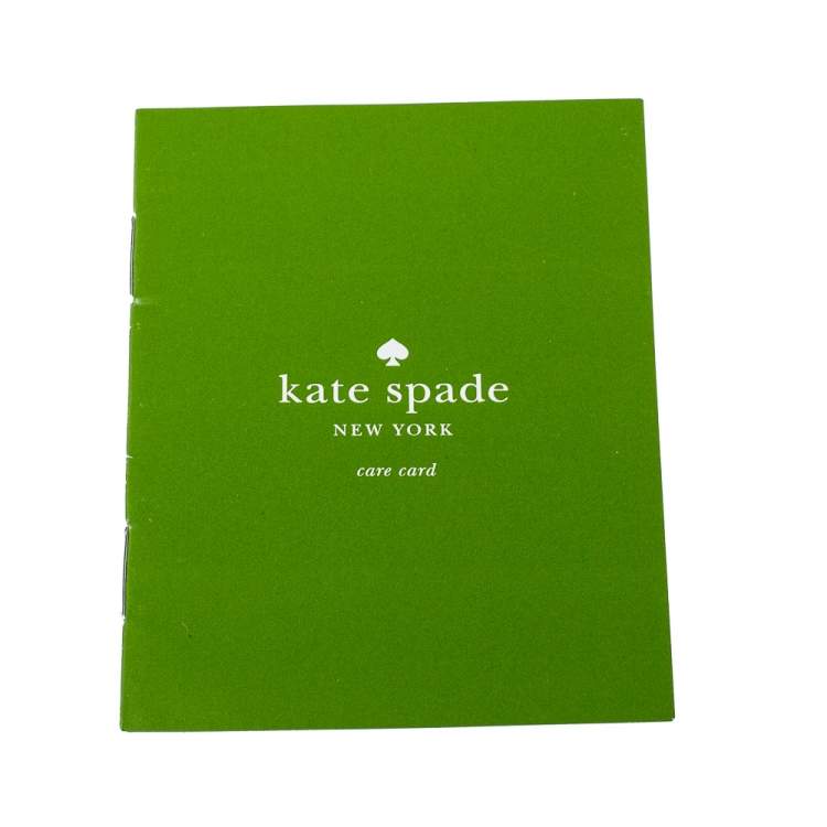 Pre Owned Kate Spade Black Leather Crystal Studded Wallet