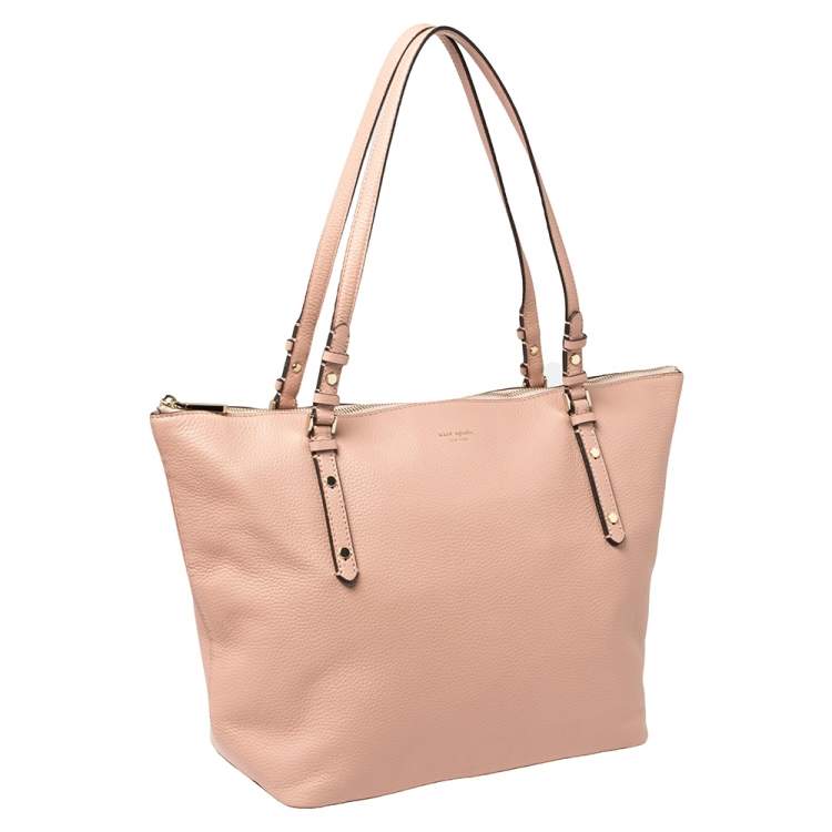 مملوكة مسبقًا Kate Spade Pink Leather Large Polly Top Zip Tote 