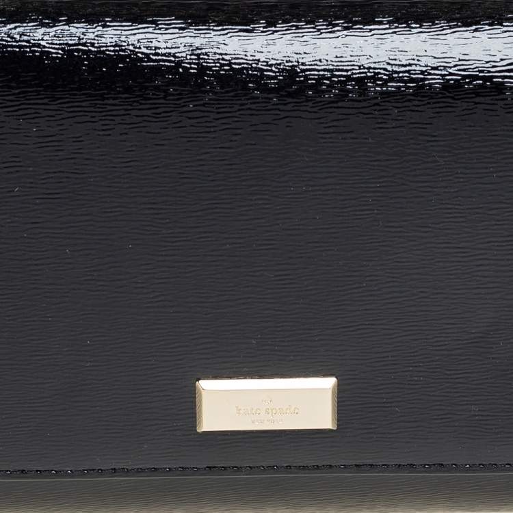 Pre Owned Kate Spade Black Patent Leather New York Bixby Shoulder Bag