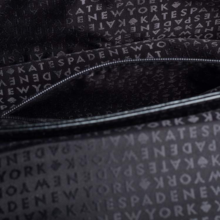 Pre Owned Kate Spade Black Patent Leather New York Bixby Shoulder Bag