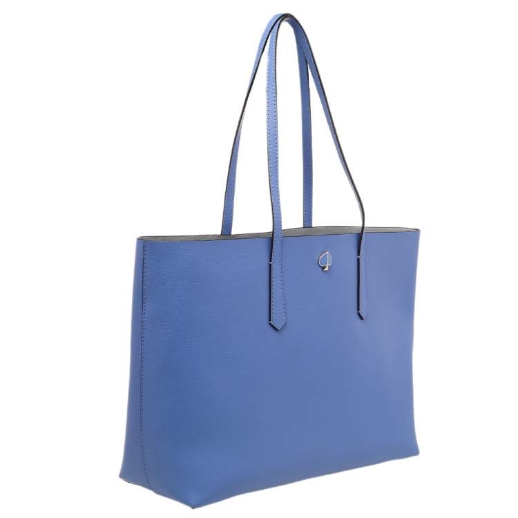 Pre Owned Kate Spade Blue Leather Large Molly Tote