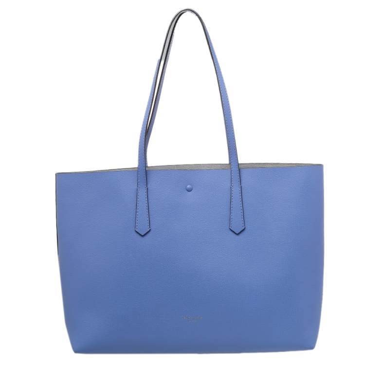 Pre Owned Kate Spade Blue Leather Large Molly Tote