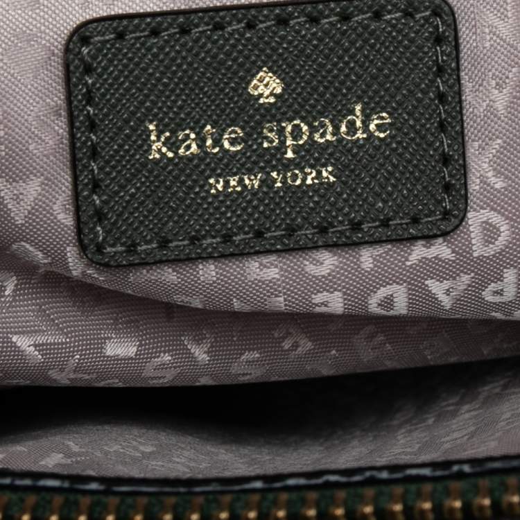 مملوكة مسبقًا Kate Spade Olive Green Leather Jaymes Laurel Way Tote