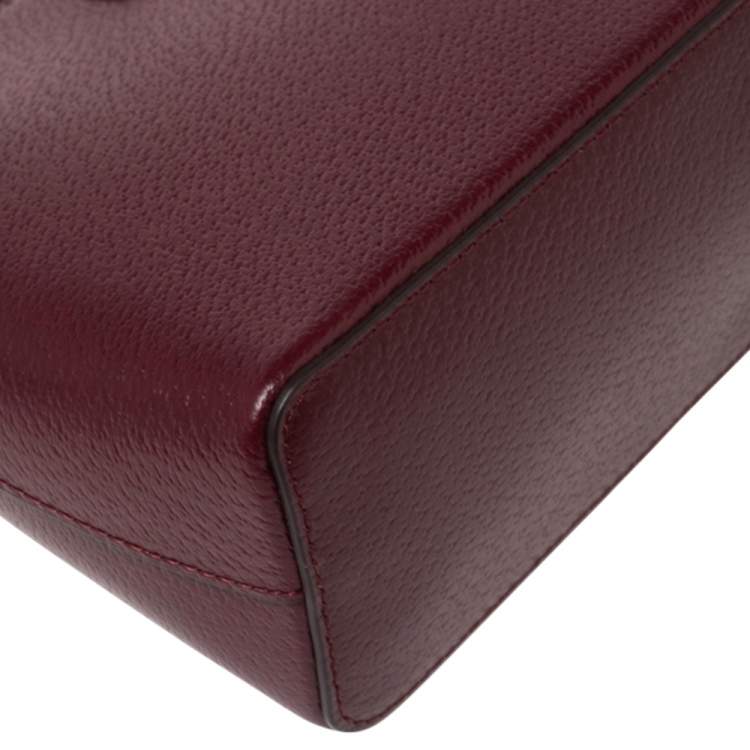Pre Owned Kate Spade Burgundy Leather Jeanne Crossbody Bag