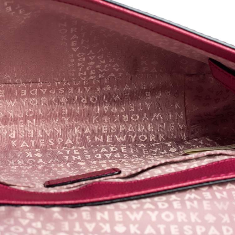 Pre Owned Kate Spade Pink Leather Patterson Drive Kailey Crossbody Bag