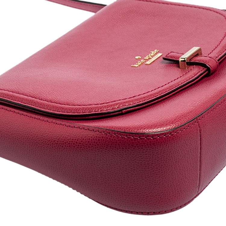 Pre Owned Kate Spade Pink Leather Patterson Drive Kailey Crossbody Bag