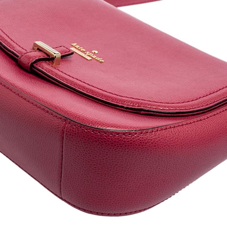 Pre Owned Kate Spade Pink Leather Patterson Drive Kailey Crossbody Bag
