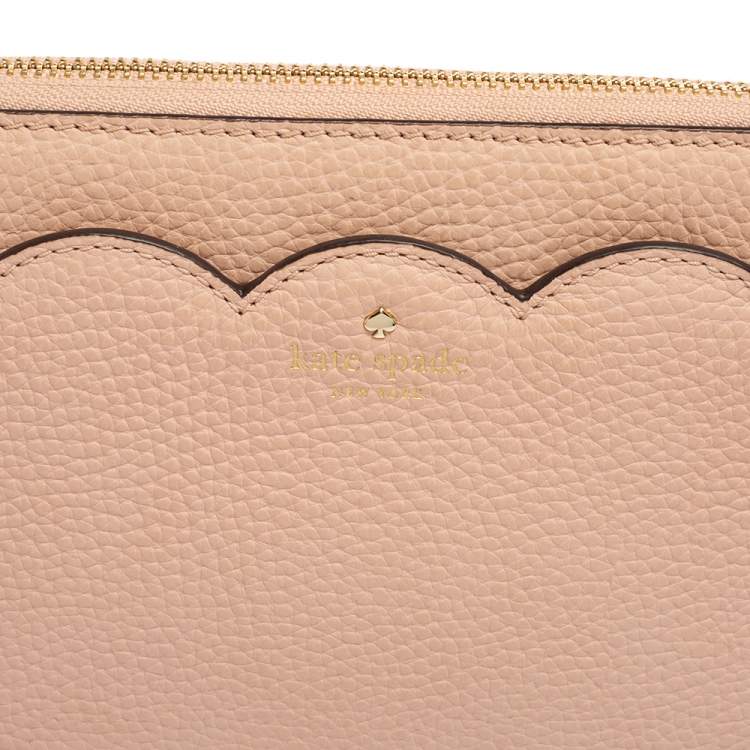 Pre Owned Kate Spade Dusty Pink Leather Leewood Place Clarise Crossbody Bag