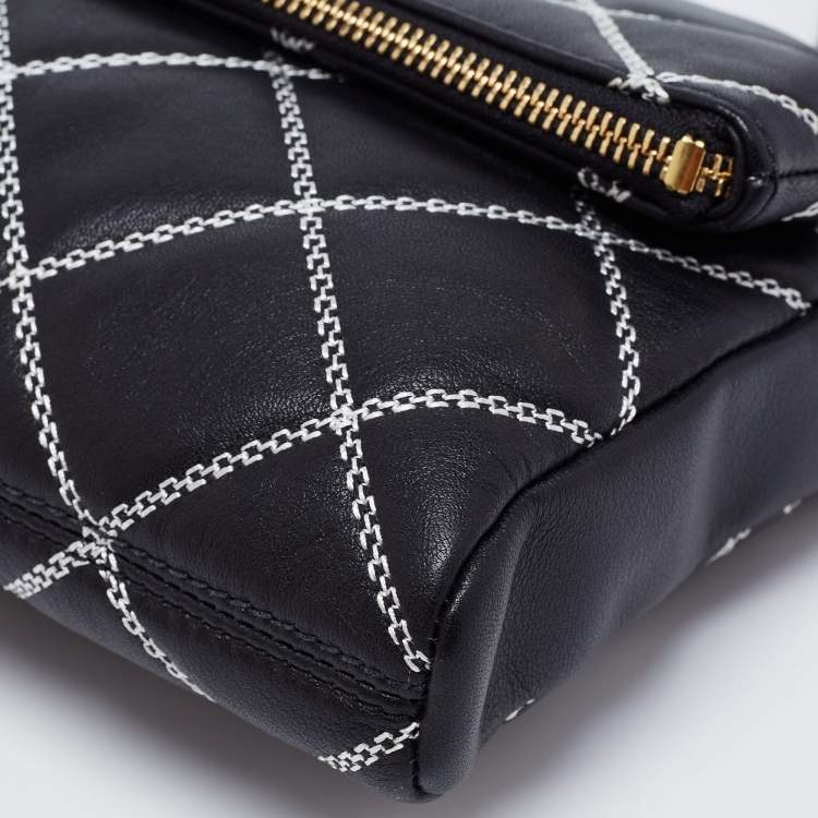 مملوكة مسبقًا Kate Spade Black Quilted Leather Emerson Place Marsala Convertible Crossbody