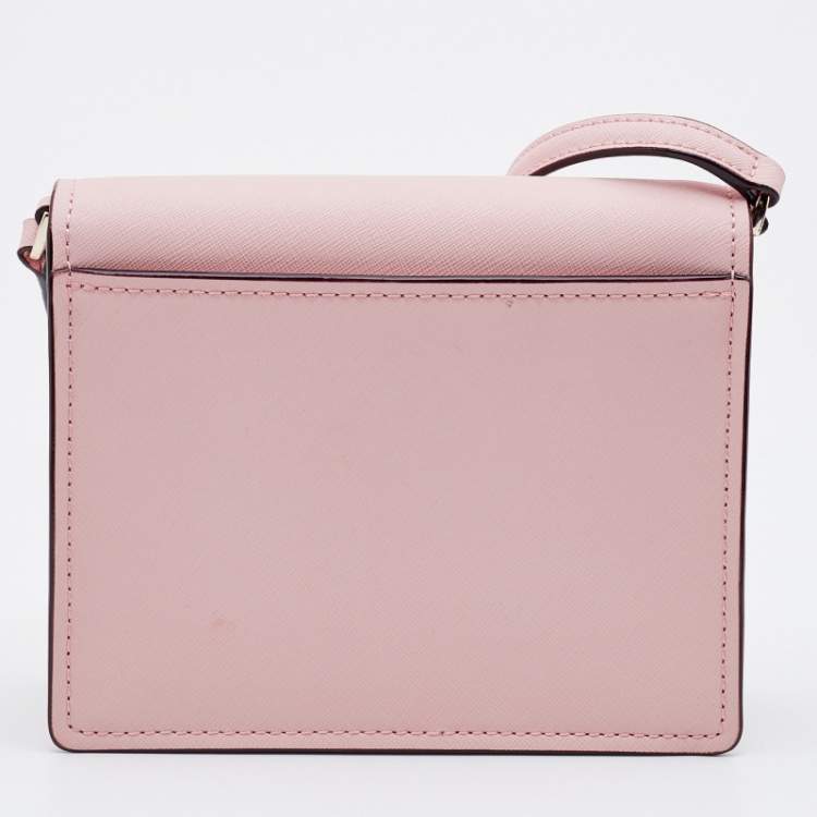 Pre Owned Kate Spade Pink Leather Lily Avenue Cara Crossbody Bag