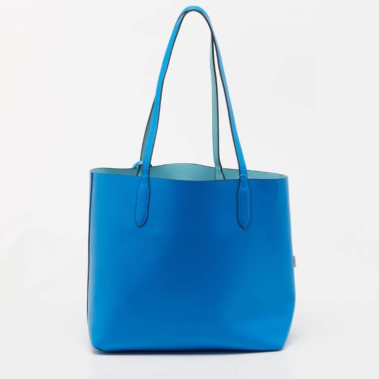 مملوكة مسبقًا Kate Spade Blue Leather Ava Reversible Tote