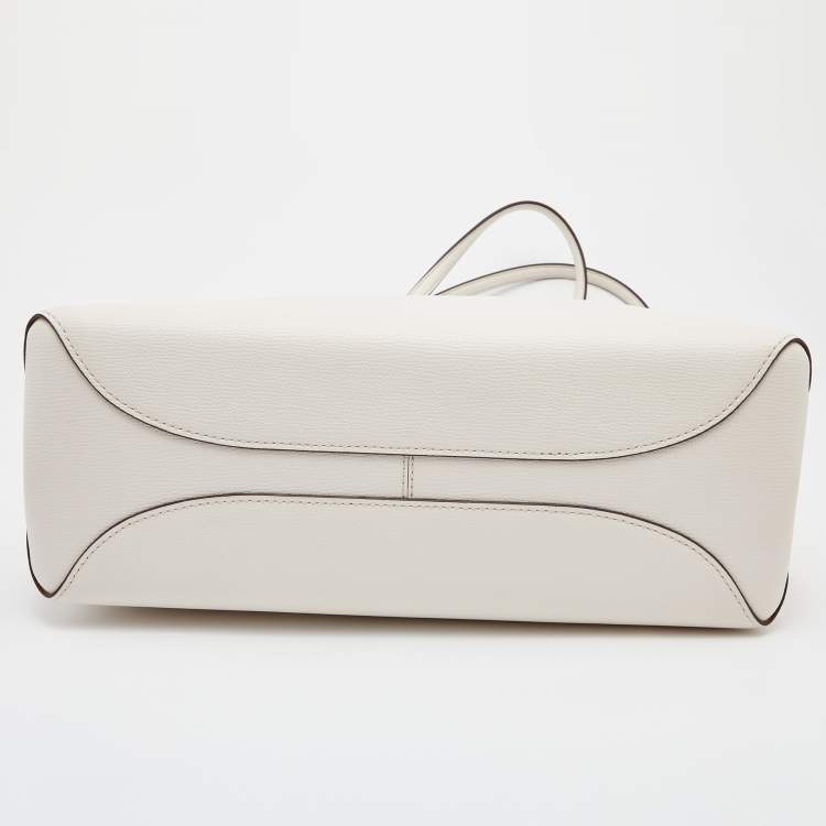 Pre Owned Kate Spade White Leather Aldy Tote