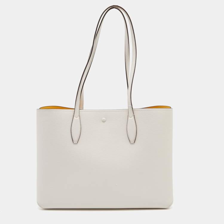 Pre Owned Kate Spade White Leather Aldy Tote