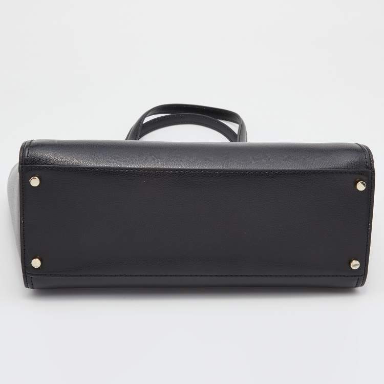 Pre Owned Kate Spade Black Leather Large Patterson Drive Geraldine Satchel