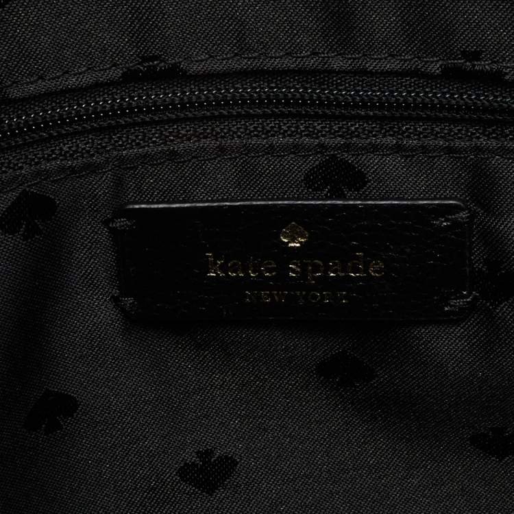 Pre Owned Kate Spade Black Leather Large Patterson Drive Geraldine Satchel